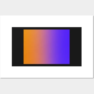 Purple and orange ombré Posters and Art